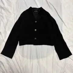 tricot COMME des GARCONS ブラック ショートジャケットのサムネイル
