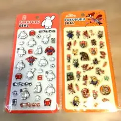 s*a様 【正規品2枚】ズートピア ベイマックス ディズニー ぷくぷくシール う