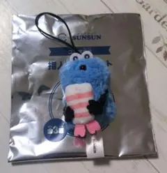 スンスン　指人形マスコット　スシローコラボ　えび