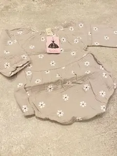 新品　長袖ロンパース　90 花柄 韓国　子供服　キッズ