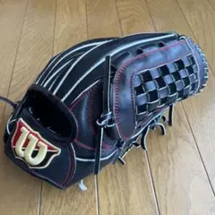Wilson ワールドシリーズ 黒 レザー グローブ 右投げ用 - メルカリ