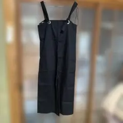 新品未使用ZARA コットンサロペットオールインワン ブラックＳサイズ