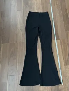 EVRIS フレアパンツ　ブラック　着画あり