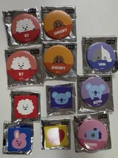 BT21 缶バッジセット
