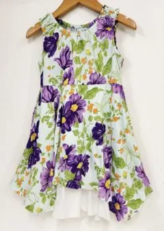 Hakka kids ノースリーブワンピース 花柄 110