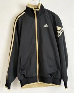adidas ジャージ　ブラック ゴールドのサムネイル