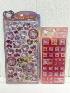 新品未開封　正規品　キティちゃん　うるちゅるポップシール　タイルシール