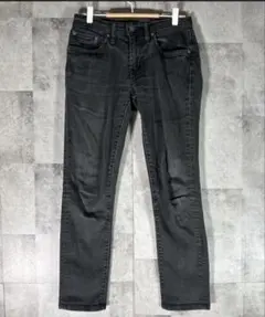 リーバイス511、サイズ28、ブラックジーンズユーズド加工