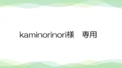 kaminorinori様　専用