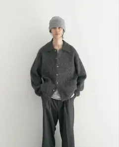 別注crepuscule Mohair polo cardigan size1のサムネイル