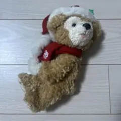 ディズニー 25周年 クリスマス ダッフィー ぬいぐるみ ポーズも取れて自立可能 ディズニー 25周年 クリスマス ダッフィー ぬいぐるみ ポーズも