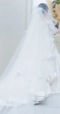 【美品】ロングウェディングベール