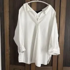 earth music&ecology リボン付きホワイトシャツ 17