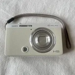 CASIO エクシリム　EX-ZR50 バッテリー　ホワイト　コンデジ　動作品 中古】Casio カシオ HIGH SPEED EXILIM EX-ZR50 ホワイト