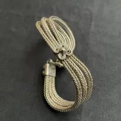 シルバー925 3連チェーンブレスレット