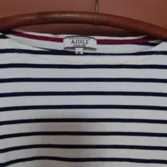 AIGLE ストライプ 長袖Tシャツ M