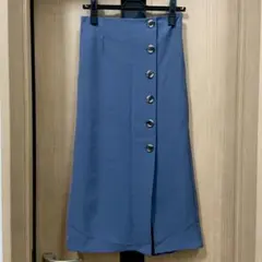 ロングタイトスカート ブルーのサムネイル