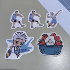 ハイキュー　スシロー　ピック　ステッカー　鴎台　星海光来　昼神幸郎