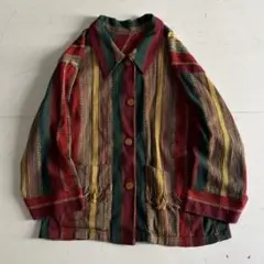 フォロー割適用】90s Selva Blue パッチワーク 刺繍ジャケット コ 