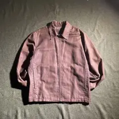 90s OLD GAP コットンリネン混紡　ジップ　スウェットトップ