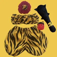 80サイズ❤️赤鬼　金棒　棍棒セット　かぼちゃパンツ　ビスチェ　節分セット