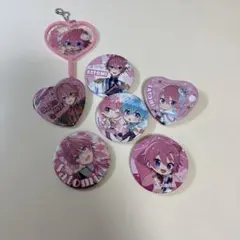 週末までセール！すとぷり　キャラグッズ　さとみ　ころん　缶バッジ&ミニうちわ