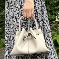 FRAY.ID リボン　2way ショルダーバック　オフホワイト