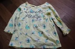 Right-on  ライトオン MPS 花がらロンT 黄色緑色