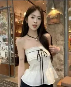 Women strapless tube top