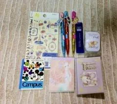 ディズニー文房具セット　シール、シャー芯おまけつき