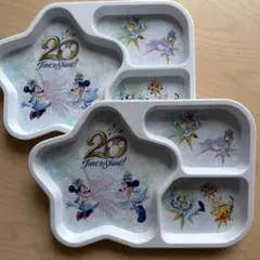 ディズニーランド 20周年 スーベニアプレート 2枚セット ミッキー ミニー