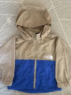 THE NORTH FACE キッズ　ウインドブレーカー 90㎝　ベージュ/青
