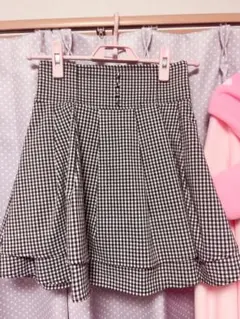 evelyn エブリン ダブルフレア sk ギンガムチェック