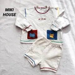 希少 ミキハウス セットアップ ビンテージ レトロ トレーナー 日本製【90】