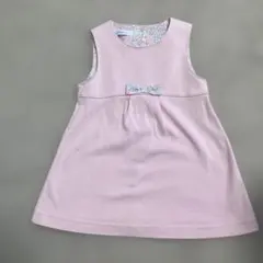 familiar 花柄リボン付きワンピース 80