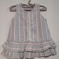 新品　ブランシェス　ノースリーブ　フレアワンピース　 90サイズ　女の子