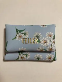 未使用 FEILER フェイラー マルチケース 小銭入れ コインケース ブルー