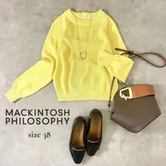 【MACKINTOSH PHILOSOPHY】コットン混ニット 38 M相当