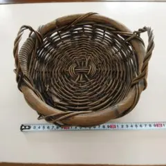 つるあみ 籐製品 果物入れ