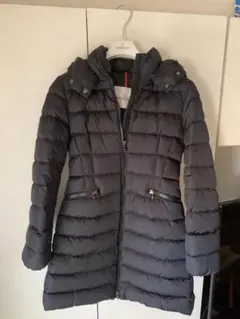 MONCLER ブラック ロングダウンジャケット