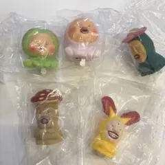 こびとづかん　ライトマスコット　セミコンプリート　5種　カクレモモジリ