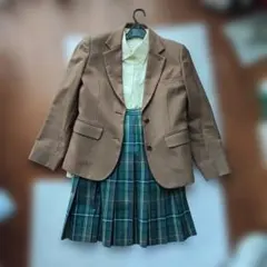 制服風セット ベスト シャツ スカート 女子高生 中学生 プリーツ 