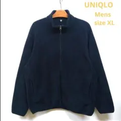 UNIQLO/ユニクロ　メンズ　フルジップ　フリースジャケット　ネイビー　XL