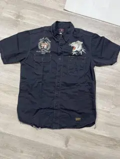 TOYS McCOY ヘリンボーンワーク半袖シャツ