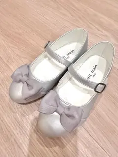19㎝ petit main シルバー フォーマルシューズ