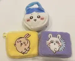 ちいかわ ミニポーチ うさぎ&モモンガ トートミニ ハチワレ ３点セット