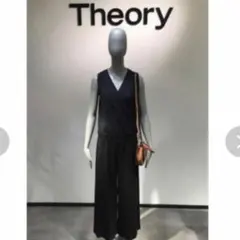 Theory セオリー ジャンプスーツ カシュクール オールインワン ブラックSのサムネイル