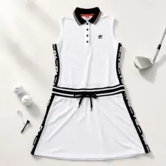美品 FIDESGOLF フィデスゴルフ ワンピース ミニスカート ノースリーブ