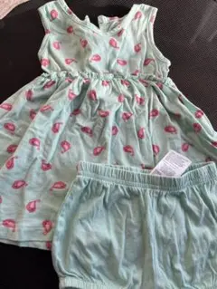 70 綿100 ワンピース&ショートパンツ　セットアップ　カーターズ