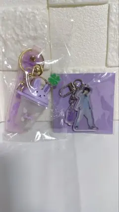 BTS Vテテ テヒョン ソンミンスキーリング ONアクリルキーリング2点セット